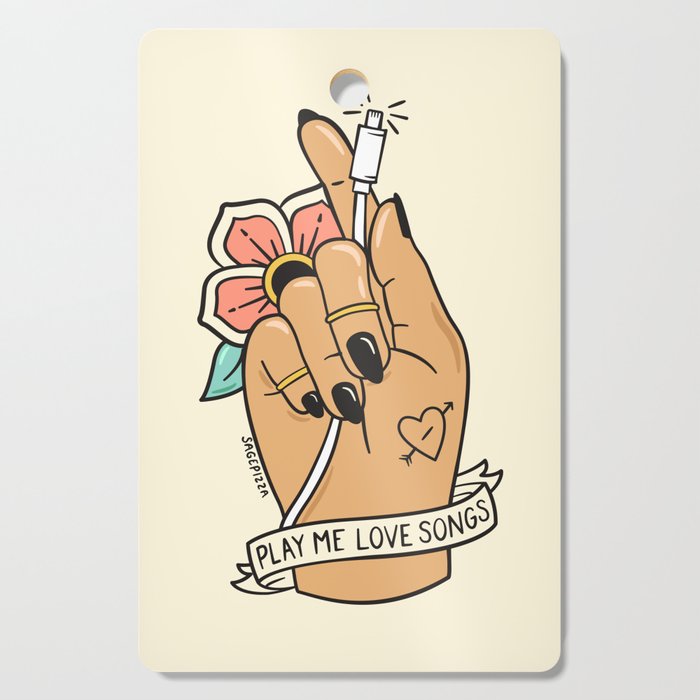 LOVE SONGS (LIGHT) Cutting Board Gallery Image 1