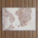 Exposed Brick Under Concrete Wall Outdoor Rug Gallery Image 1