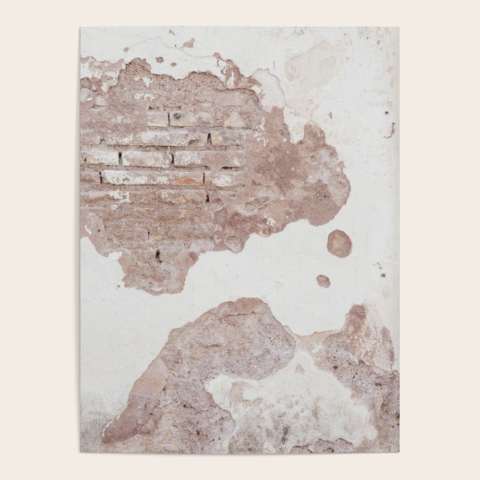 Exposed Brick Under Concrete Wall Poster Gallery Image 4