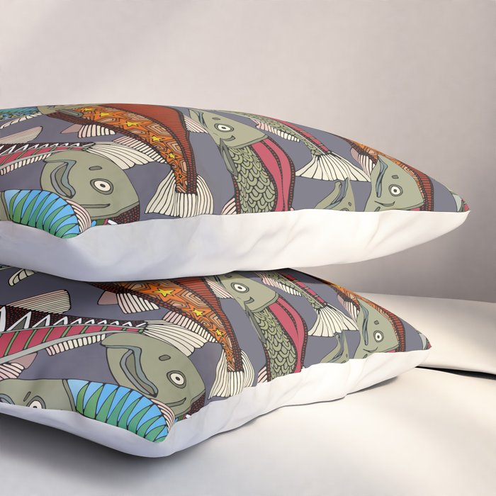 Alaskan salmon dusk Pillow Sham Gallery Image 3