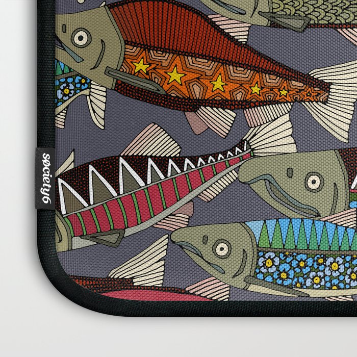 Alaskan salmon dusk Laptop Sleeve Gallery Image 3