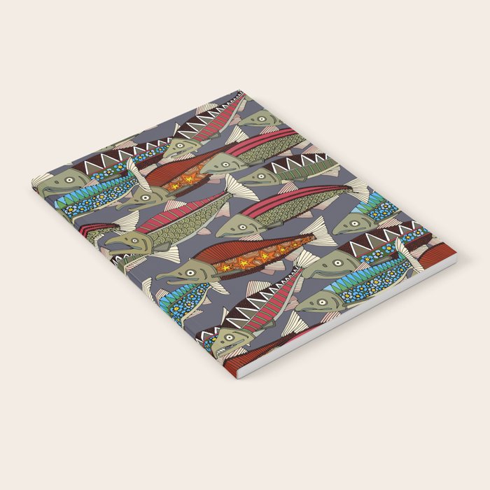 Alaskan salmon dusk Notebook Gallery Image 2