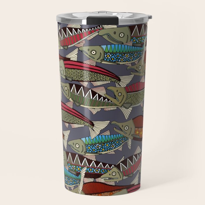 Alaskan salmon dusk Travel Mug Gallery Image 1