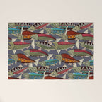 Alaskan salmon dusk Welcome Mat Gallery Image 1