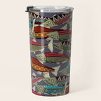 Alaskan salmon dusk Travel Mug Gallery Image 3