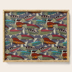 Alaskan salmon dusk Serving Tray Gallery Image 1
