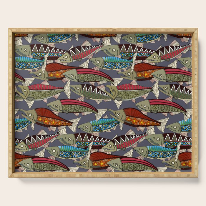 Alaskan salmon dusk Serving Tray Gallery Image 1