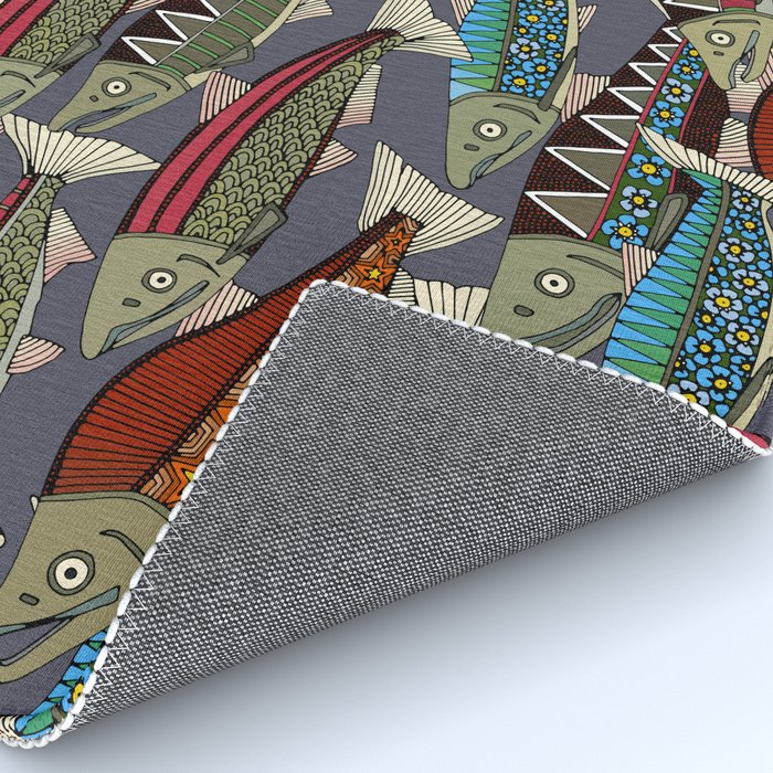 Alaskan salmon dusk Rug Gallery Image 4