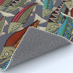 Alaskan salmon dusk Rug Gallery Image 4