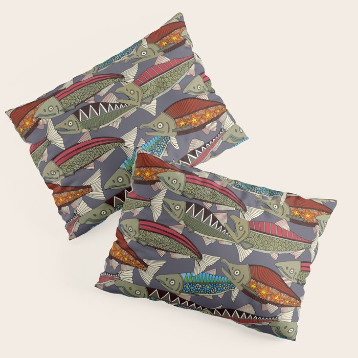 Alaskan salmon dusk Pillow Sham Gallery Image 3