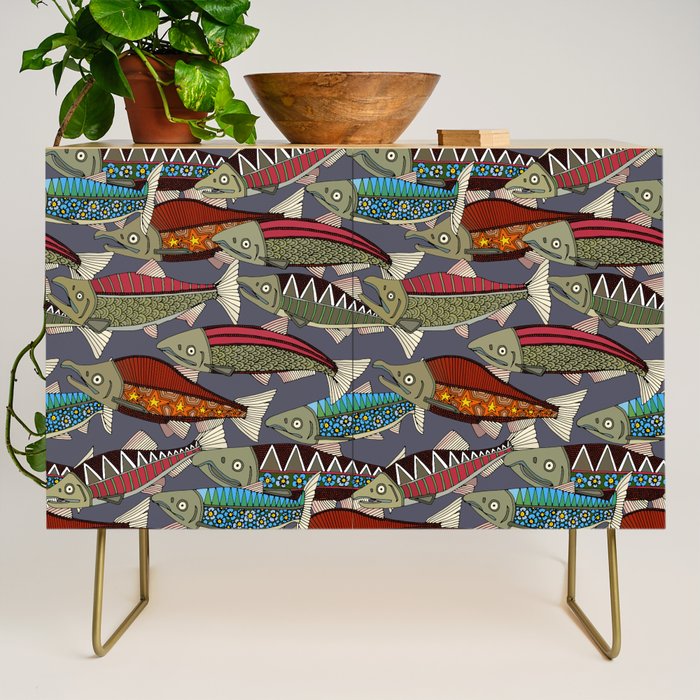 Alaskan salmon dusk Credenza Gallery Image 1