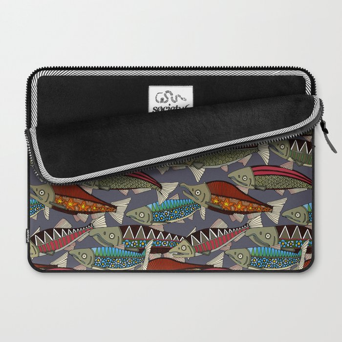 Alaskan salmon dusk Laptop Sleeve Gallery Image 2