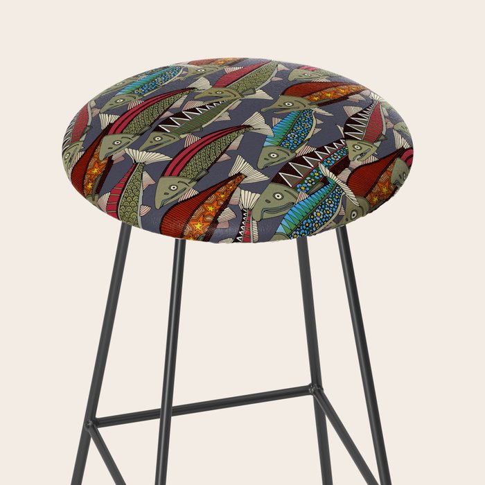 Alaskan salmon dusk Stool Gallery Image 2