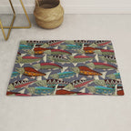 Alaskan salmon dusk Rug Gallery Image 1