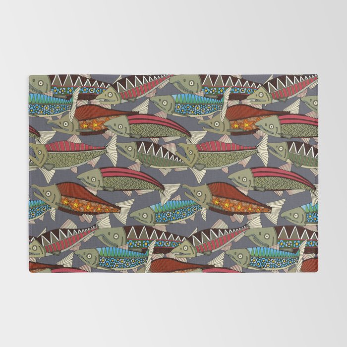 Alaskan salmon dusk Rug Gallery Image 2