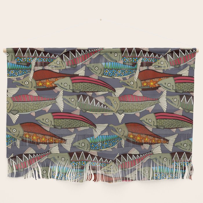 Alaskan salmon dusk Wall Hanging Gallery Image 1