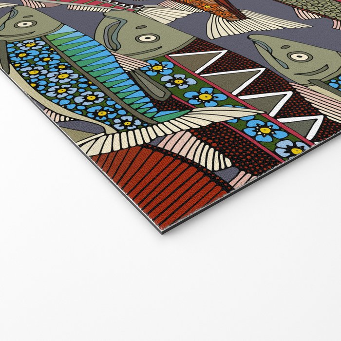 Alaskan salmon dusk Welcome Mat Gallery Image 2
