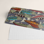 Alaskan salmon dusk Wrapping Paper Gallery Image 2