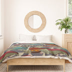 Alaskan salmon dusk Duvet Cover Gallery Image 3