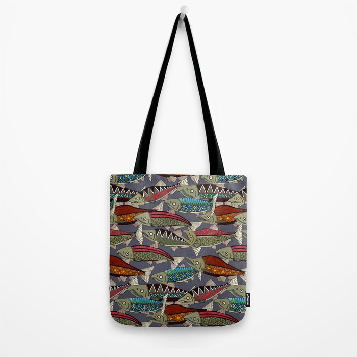 Alaskan salmon dusk Tote Bag Gallery Image 2