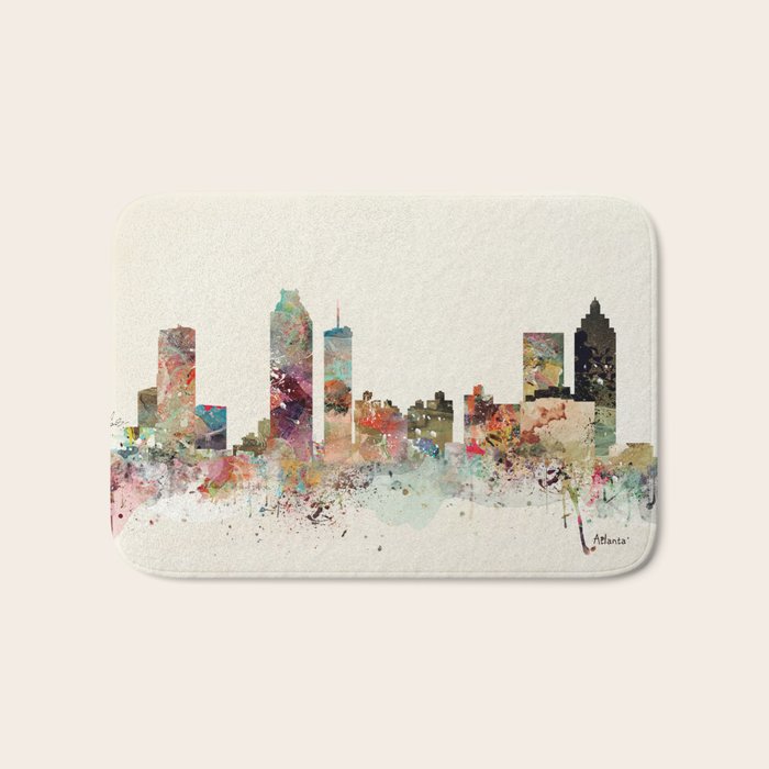 atlanta georgia skyline Bath Mat Gallery Image 1