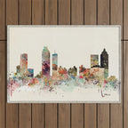 atlanta georgia skyline Outdoor Rug Gallery Image 1