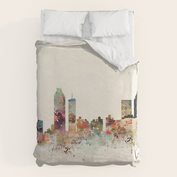 atlanta georgia skyline Duvet Cover Gallery Image 6