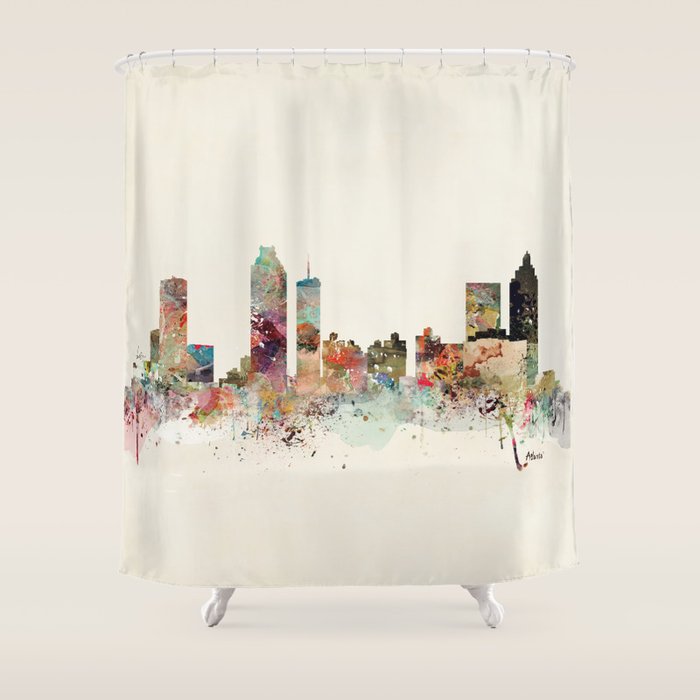 atlanta georgia skyline Shower Curtain Gallery Image 1