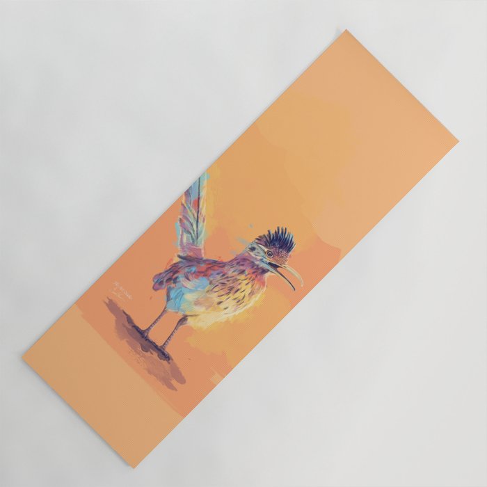 Desert Song - Roadrunner Illustration Yoga Mat