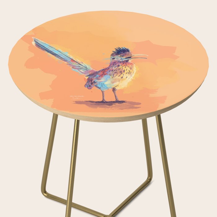 Desert Song - Roadrunner Illustration Side Table Gallery Image 2