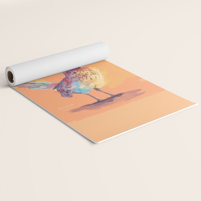 Desert Song - Roadrunner Illustration Yoga Mat Gallery Image 2