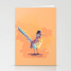 Desert Song - Roadrunner Illustration Stationery Card Gallery Image 2