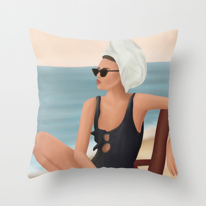 Beach Life Throw Pillow Gallery Image 1