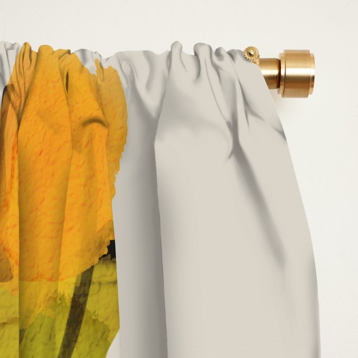 Yellow Flowers  Window Curtain Gallery Image 2