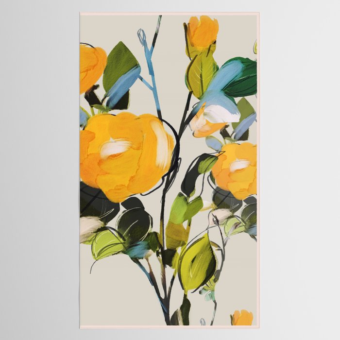 Yellow Flowers  Tablecloth Gallery Image 2