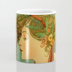 Alphonse Mucha "Laurel" Coffee Mug Gallery Image 4