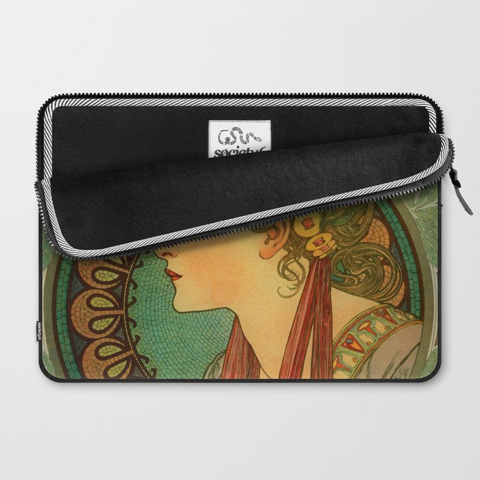 Alphonse Mucha "Laurel" Laptop Sleeve Gallery Image 2