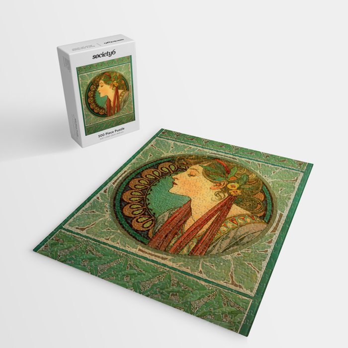 Alphonse Mucha "Laurel" Jigsaw Puzzle Gallery Image 2