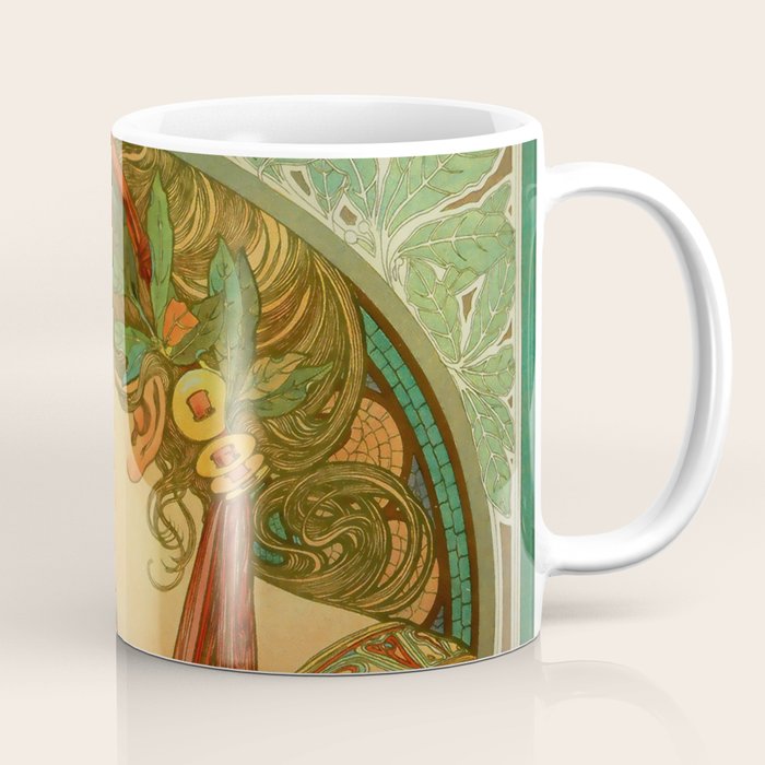 Alphonse Mucha "Laurel" Coffee Mug Gallery Image 1