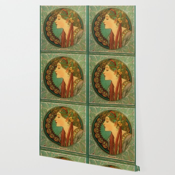 Alphonse Mucha "Laurel" Wallpaper Gallery Image 2