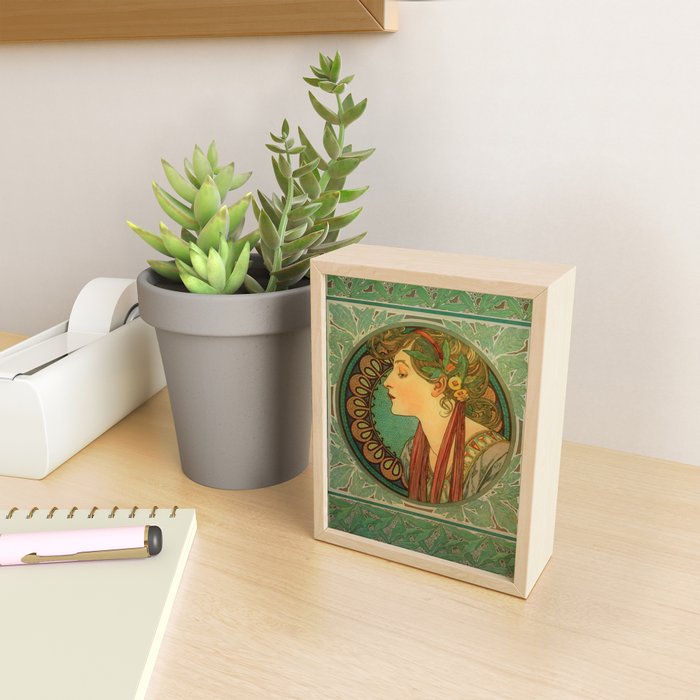Alphonse Mucha "Laurel" Mini Art Print Gallery Image 2