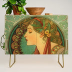 Alphonse Mucha "Laurel" Credenza Gallery Image 1