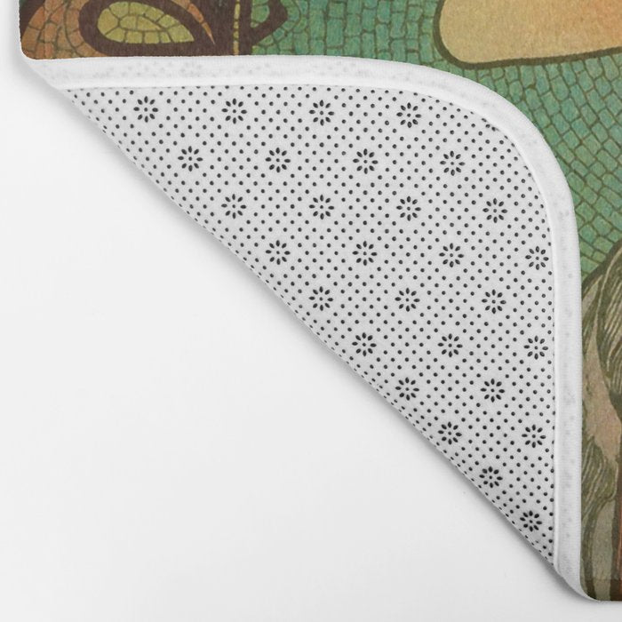 Alphonse Mucha "Laurel" Bath Mat Gallery Image 2