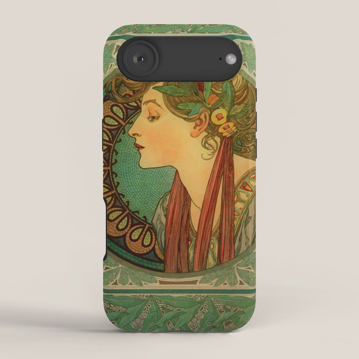 Alphonse Mucha "Laurel" iPhone Case Gallery Image 2