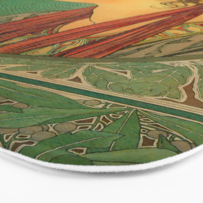 Alphonse Mucha "Laurel" Bath Mat Gallery Image 3