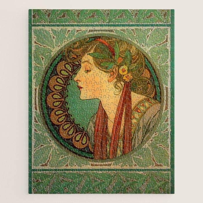 Alphonse Mucha "Laurel" Jigsaw Puzzle Gallery Image 1