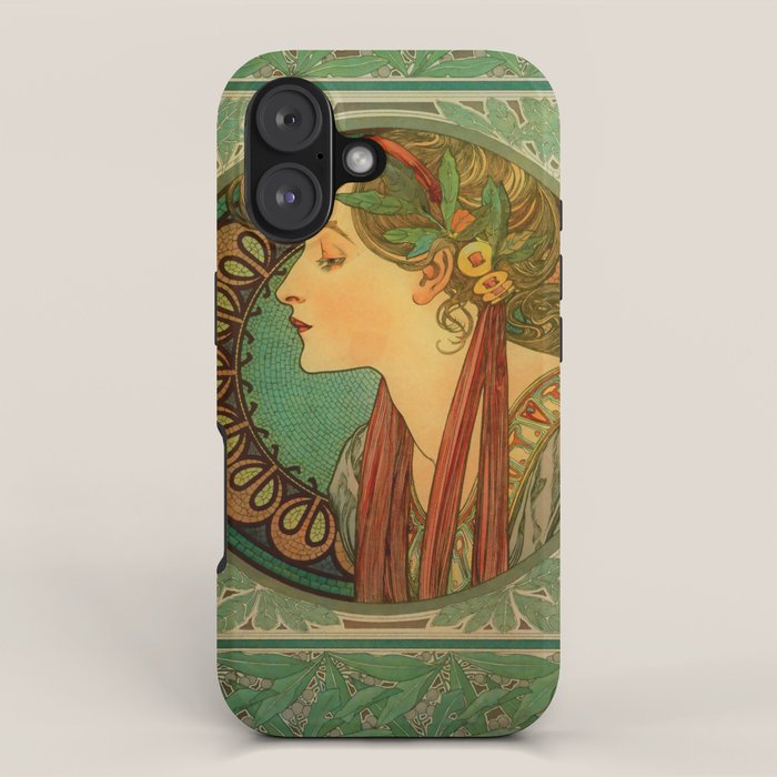 Alphonse Mucha "Laurel" iPhone Case Gallery Image 1