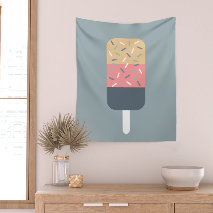 Popsicle (Blue) Wall Tapestry Gallery Image 2