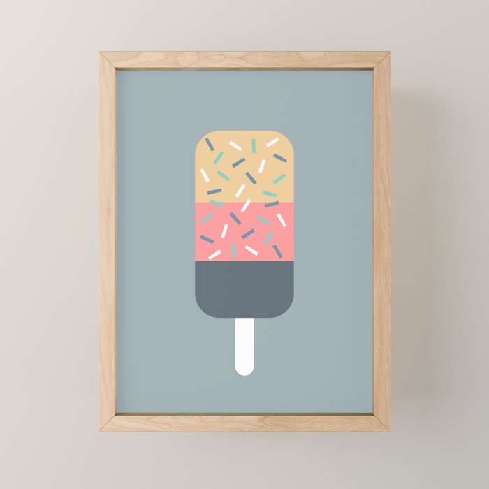 Popsicle (Blue) Mini Art Print Gallery Image 1