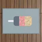 Popsicle (Blue) Outdoor Rug Gallery Image 1